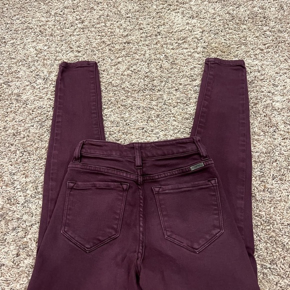 KanCan Pants & Jumpsuits Kancan Burgundy Jeans Poshmark